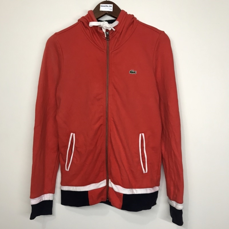 Zip Hoodie Lacoste Merah Second AAS014