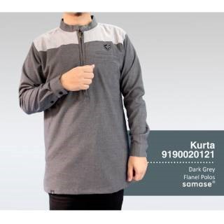 Samase | Kurta Dark grey Flanel Polos Siza XL