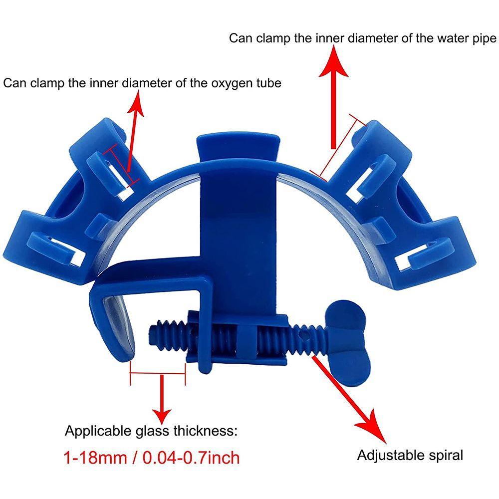 Solighter Tempat Filtrasi Aquarium Fish Tank Clean Pump Aquarium Suction Pipe Holder Memperbaiki Penjepit Mount Tabung