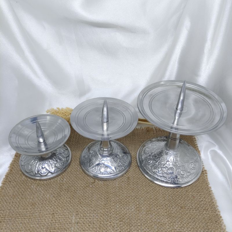 Tempat lilin Pegangan Lilin logam silver TL 14 TL 15 TL 16