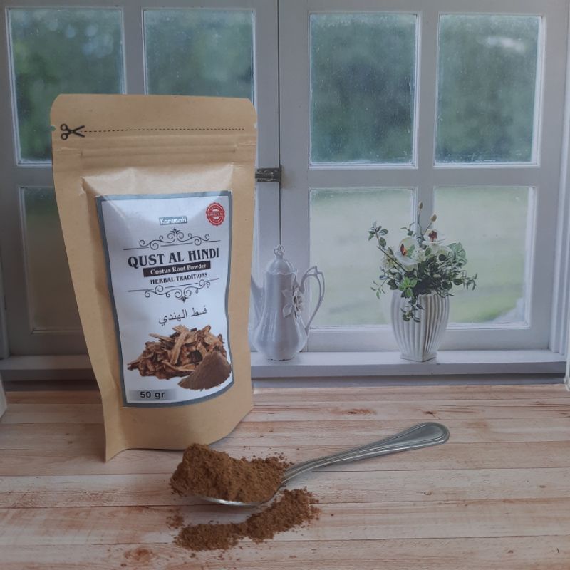 Qust Al Hindy  costus Qust Hindi Qusthul Hindi Kemasan 50 gram original Saudi Arabia