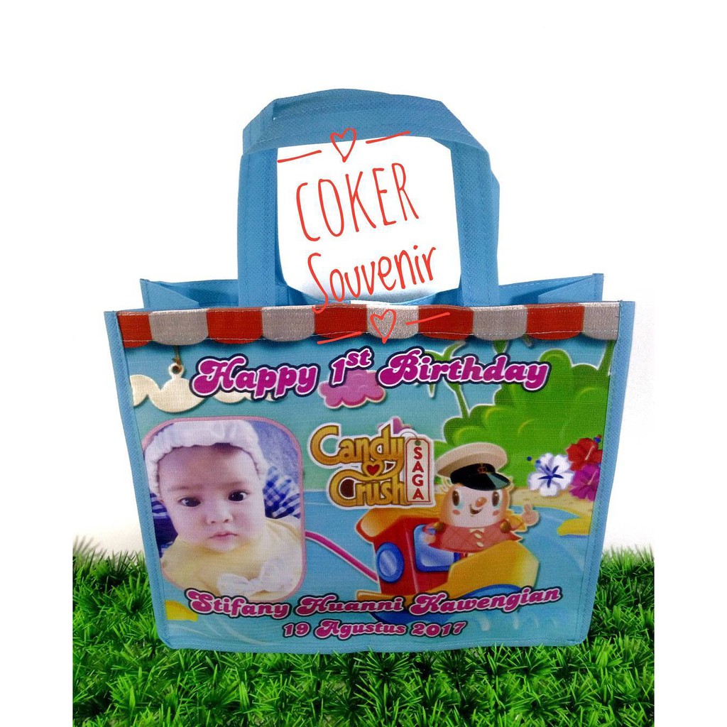 

Tas Tenteng Murah untk pesta ultah anak // Goodie Bag Lucu Custom Gambar Anak