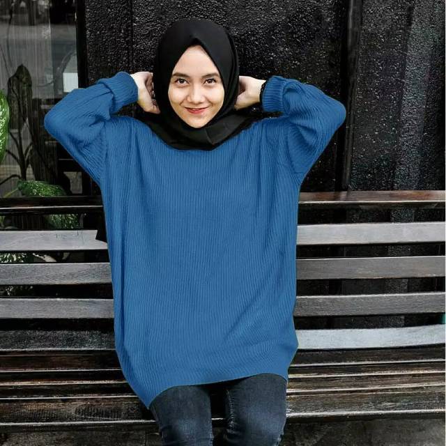 BOXY SWEATER XXL /ATASAN MURAH / BLAOUSE / TUNIC