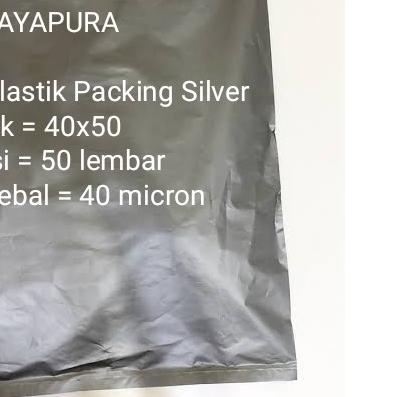 

✥ plastik packing silver 40x50-plastik bungkus paket-plastik olshop-online shop-hd packing ✱