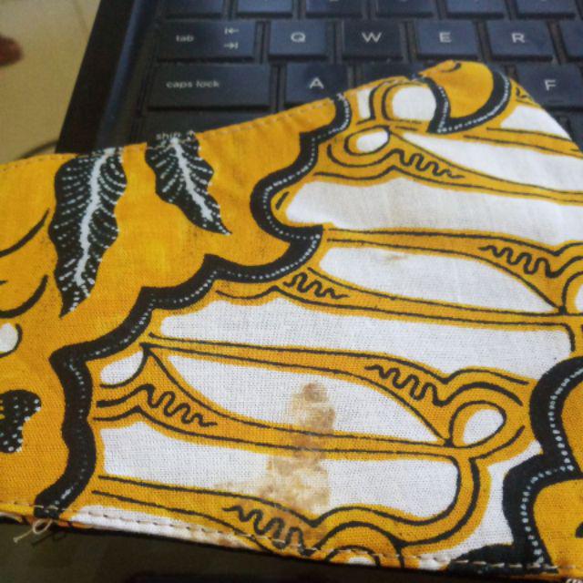 Masker Kain Batik Murah Berkualitas 1 Dan 3 Lapis Layer / Ply Ready