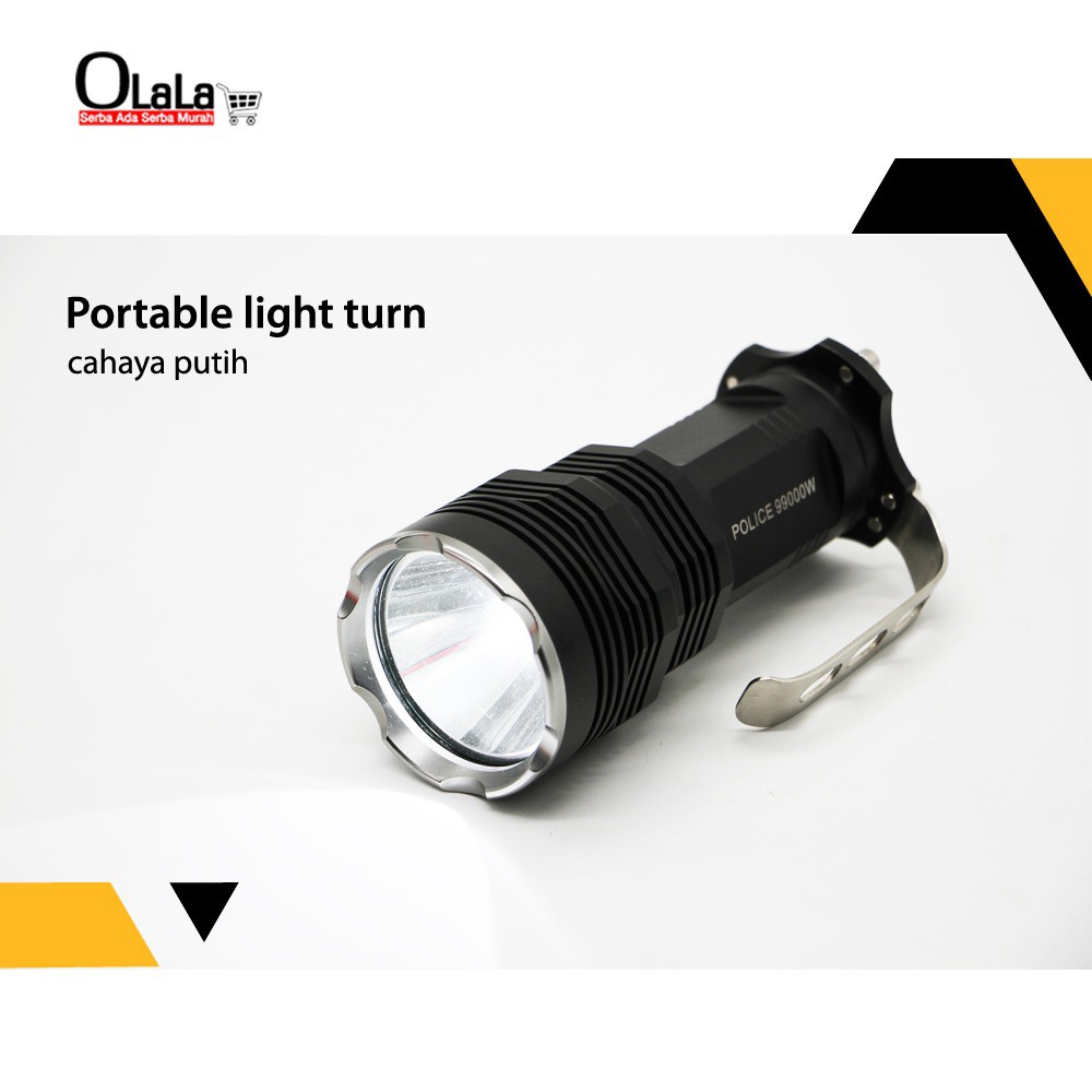 LAMPU SENTER SINAR PUTIH CREE LED/SENTER POLICE LED TG-7002