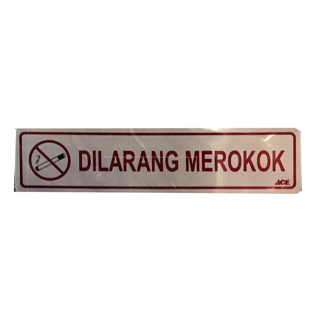 Kris Stiker Dilarang Merokok Sticker No Smoking Mudah Diaplikasikan Pada Kaca Metal Atau Plastik Dinding Ace Krisbo Di Larang Merokok Silver