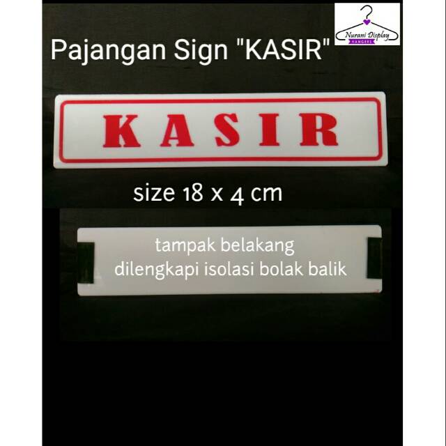

Tulisan Sign Pajangan KASIR Acrylic