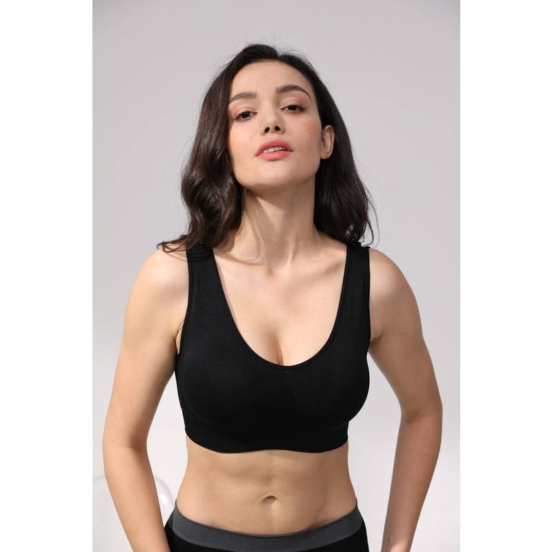 Bra sport tanpa kawat Bra olahraga seamless Push Up sport bra wanita Bh gym yoga senam Jumbo Breathable sports bra 811