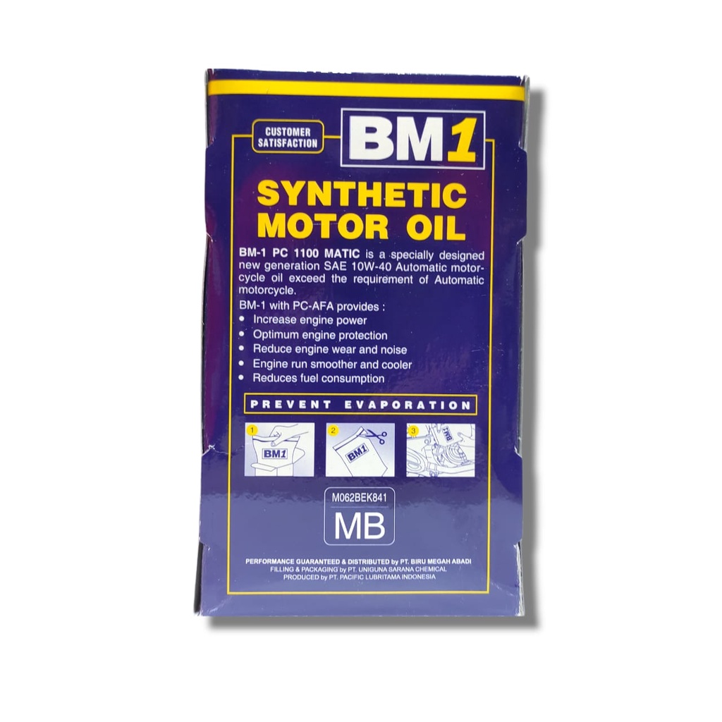 OLI MOTOR BM1 PC-1100 MATIC SCOOTER 0.8 LITER 10W-30