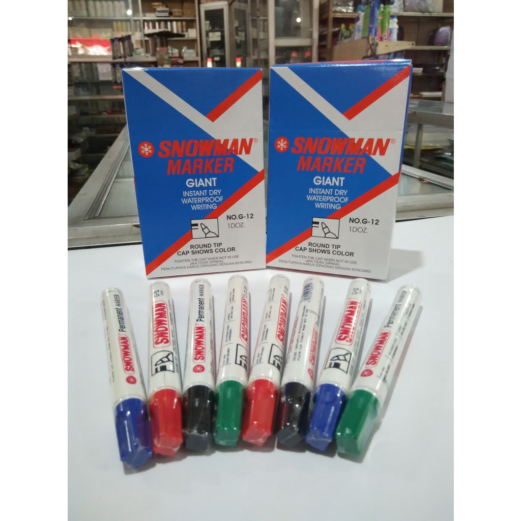 

Spidol Snowman Permanent Marker G-12