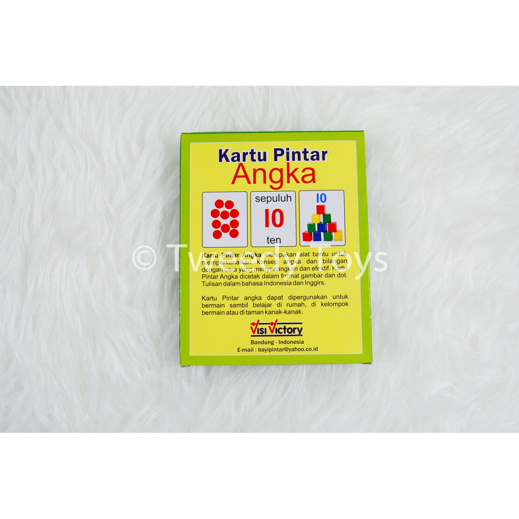 TweedyToys - Flashcard Kartu Pintar Angka Murah