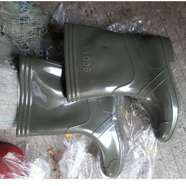 Sepatu Boat Karet Pendek Jeep Sepatu Proyek / Sepatu Boots