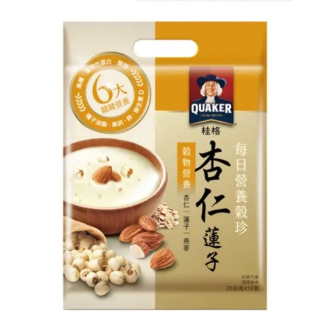 

Quaker Instant Oatmeal Almond and Lotus Seed