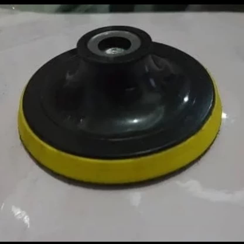 Tatakan amplas 4" backing pad velcro 4 inch tatakan gerinda 4in