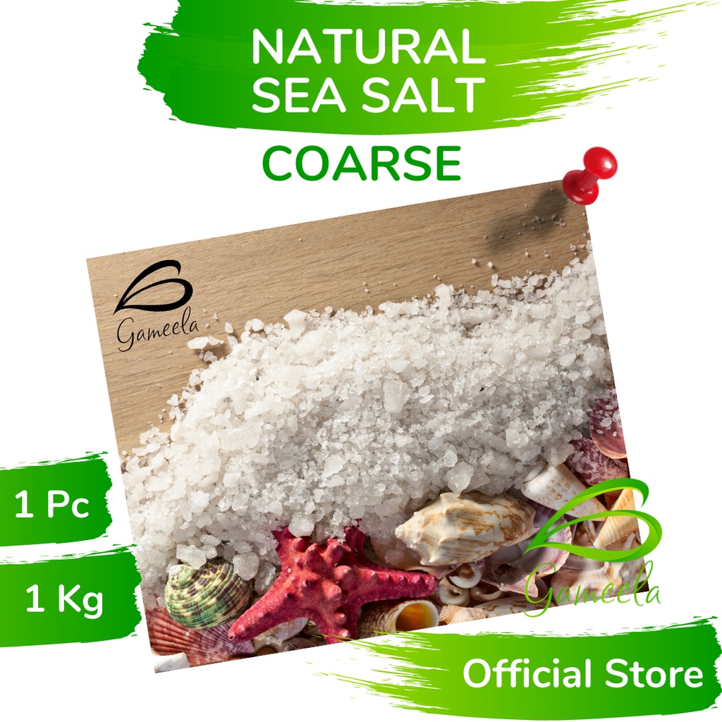 

Gameela Natural Sea Salt Coarse 1 Kg Garam Laut Kasar Alami Natrium Chloride Bahan Baku Sabun Mandi Berendam Bath Salt Rendaman Kaki Terapi Kesehatan Detoks Racun Garem Krosok Lokal Pengawet Ikan Asin Karantina Kolam Hasil Olahan Petani Tambak Tradisional