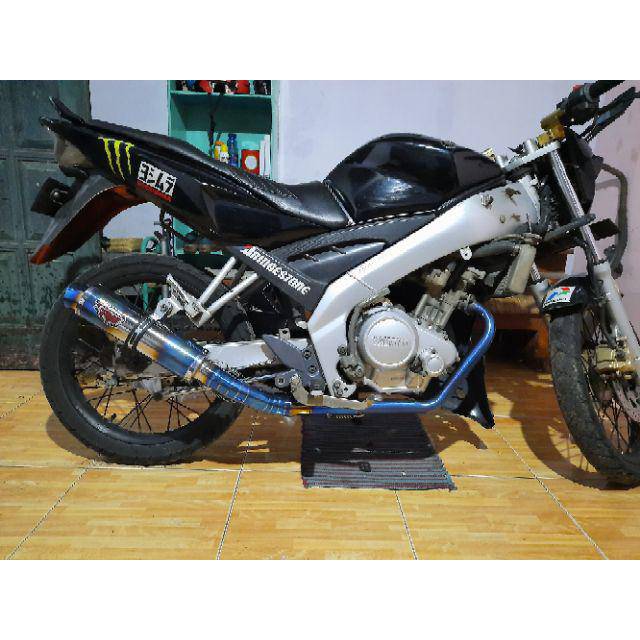 Knalpot R9 r 9 blue buat sonic cb150r mx satria fu vixion cbr tiger gl mp gsx dll