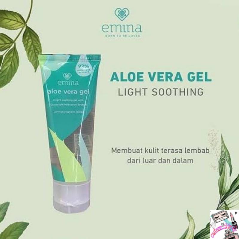 ☃Cutezz_Ching1☃Emina Aloe Vera Gel 60ml - Pelembab