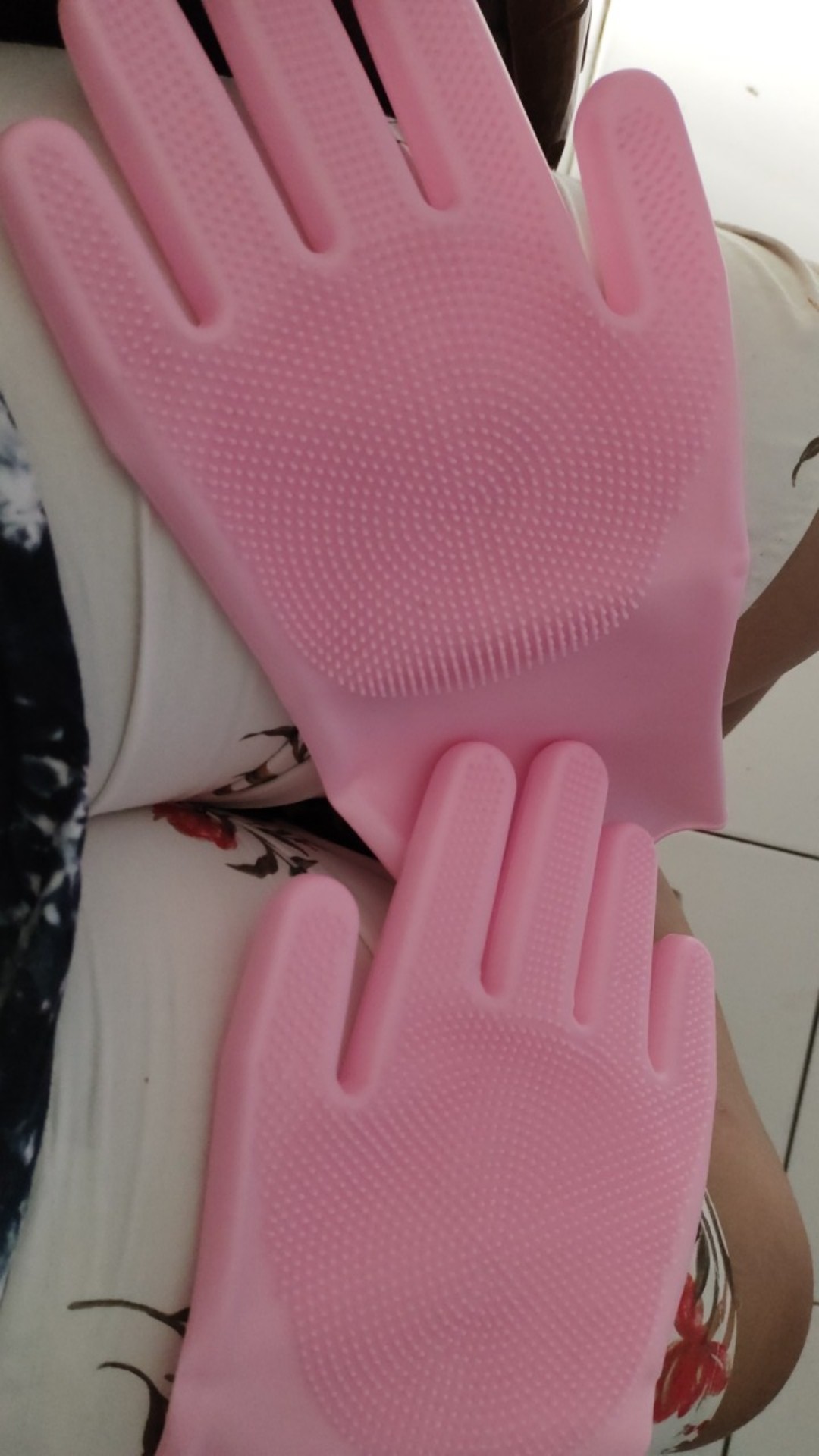 Sarung Tangan Sikat Silikon Silicone Oven Gloves Magic Dishwashing