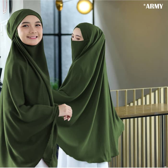 HIJAB JILBAB KERUDUNG KHIMAR NIQOB CADAR SYARI BERGO MADINAH JUMBO (K26)