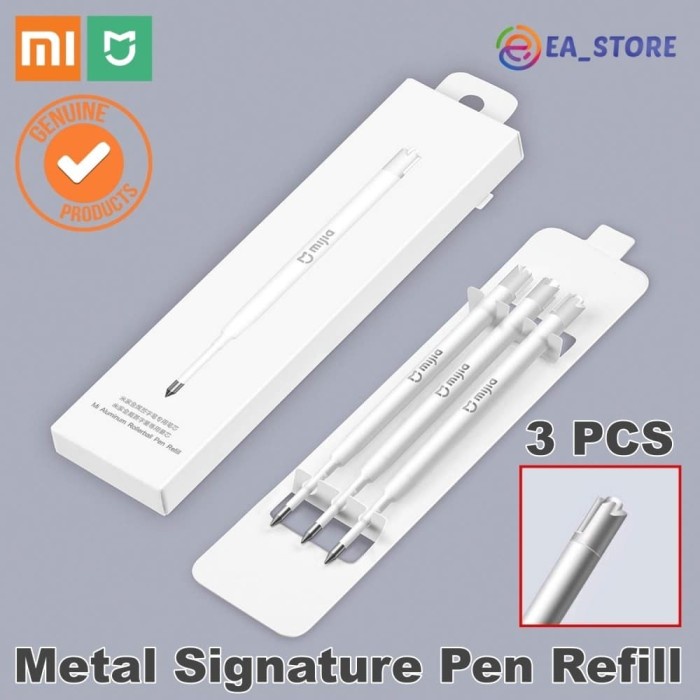 

PROMO XIAOMI MIJIA MI PEN INK REFILL METAL SIGNATURE ORIGINAL ISI 3 & PARKER