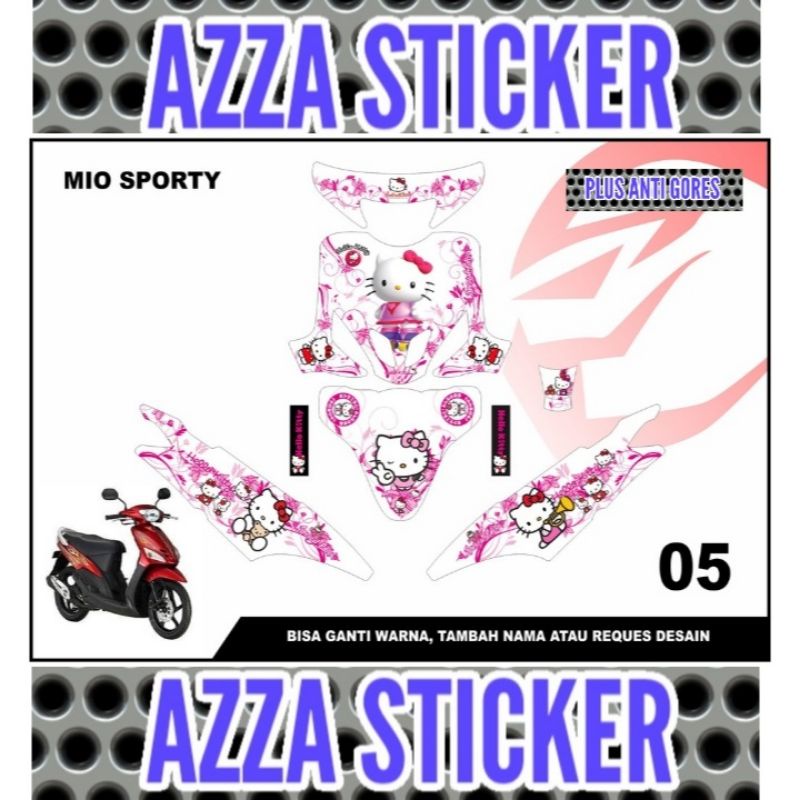 Stiker Dekal Mio Sporty Striping Motor Mio Sporty Full Sticker Decal Mio Sporty Stiker Motor Mio Spo