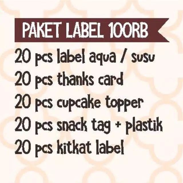

Paket Label Ulang Tahun 100K