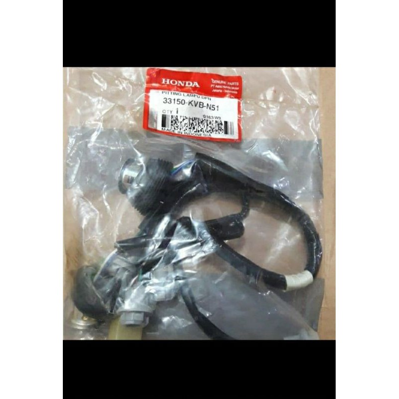 FITING LAMPU DEPAN VARIO 110 TECHNO KARBU ORIGINAL AHM 33150-KVB-N51