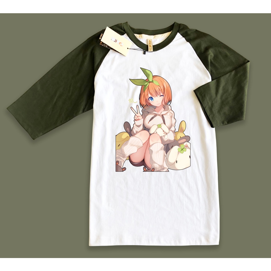 Kaos Raglan Anime 5 toubun Nakano Yotsuba