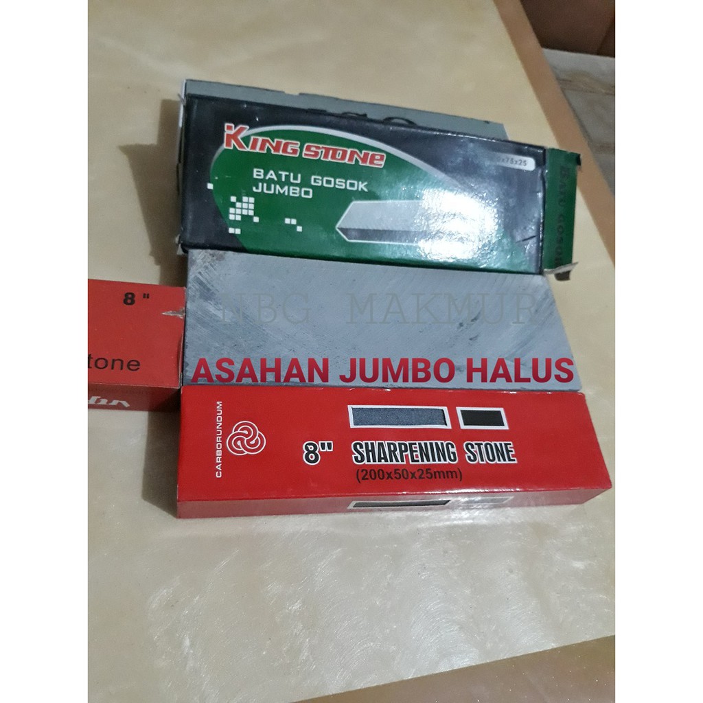ASAHAN / ALAT ASAH PISAU BATU / ASAH BENDO JUMBO / ASAHAN GOSOK BATU ASAH 2 SISI KASAR HALUS ASLI