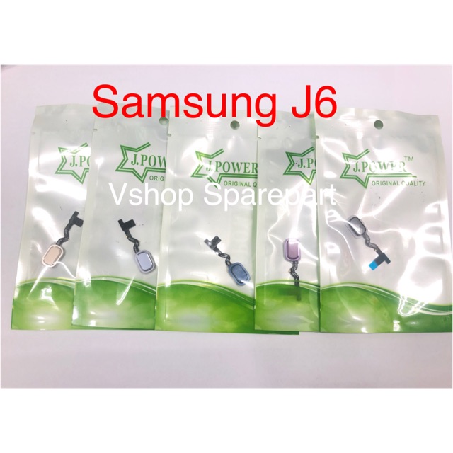 Flexibel Flexible Home Button Samsung J600 J6 2018 A600 A6 2018 Finger Print Sidik Jari