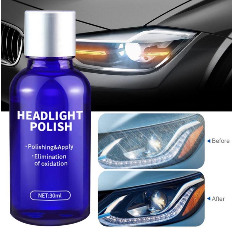 Glasklare Cairan Pemutih Lampu Headlamp mobil Headlight Polish Repair Coat 30ml