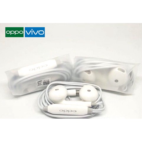 Earphone Headset Copotan OPPO VIVO Original Ori Suara Bass Mantap Jack 3.5mm