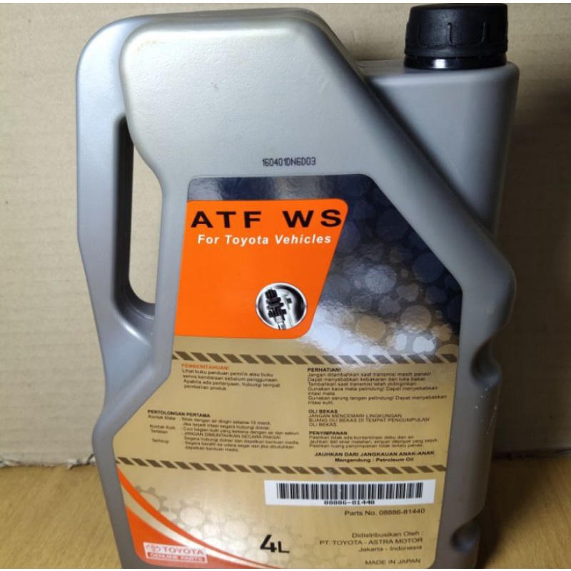 Oli Transmisi Matic Automatic ATF WS Asli Original Toyota 08886-81440