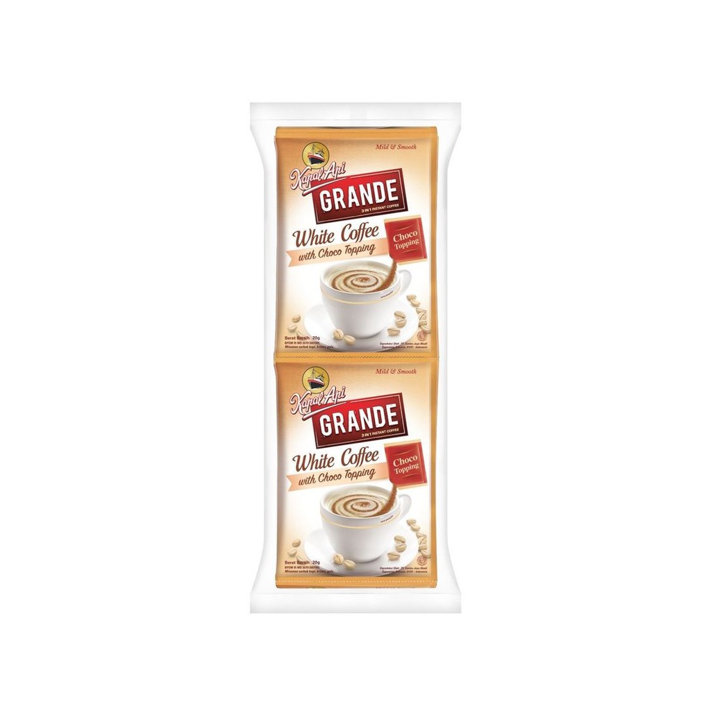 

Kapal Api Grande White Coffee Choco Topping Kopi Instan 3in1 10x20gr