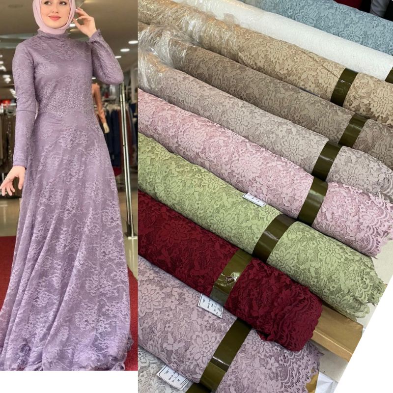 Bahan brokat katun, brukat katun. Bahan kebaya terbaru!!!