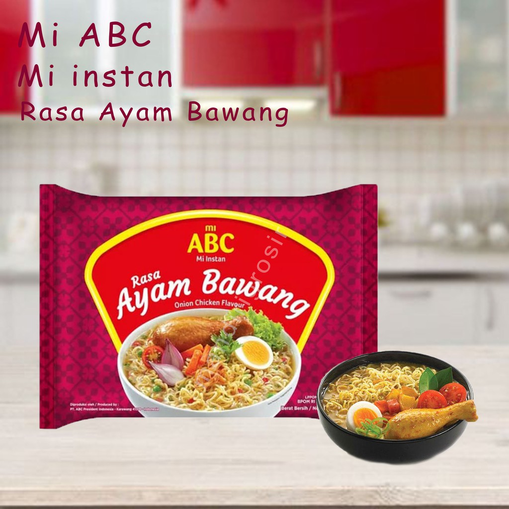 MIE ABC * MI INSTAN * RASA AYAM BAWANG