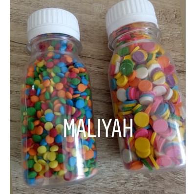 

confeti sprinkle trimit gula kue taburan kue hiasan kue bulat 50 gram