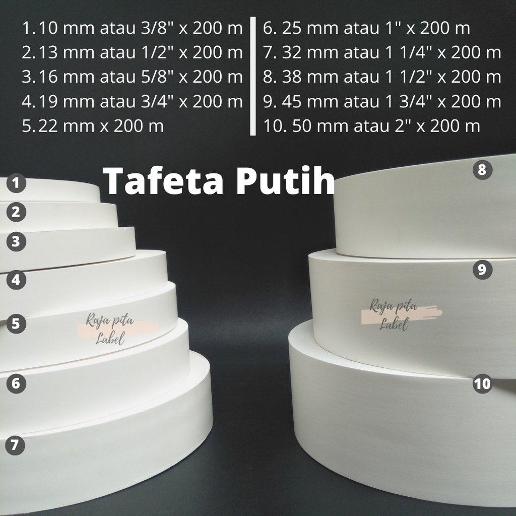 

PITA TAFETA / LAUNDRY PUTIH