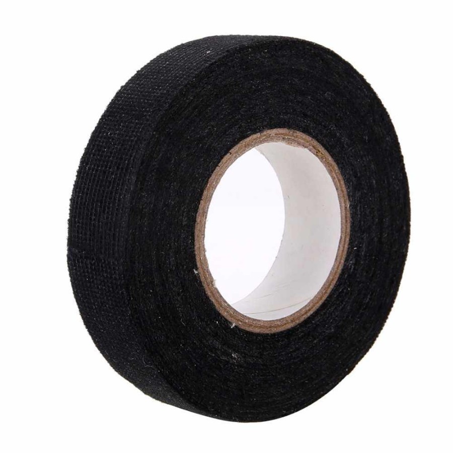 Lakban Kabel Listrik Adhesive Cloth Wiring Tape 19mm - BI02980 - Black