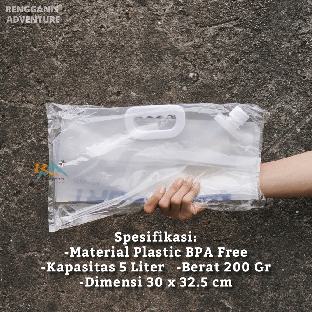 KANTUNG AIR JERIGEN LIPAT 5 DAN 10 LITER • KANTONG AIR MINUM TAFFSPORT Camping OUTDOOR HIKING PIKNIK PENDAKI GUNUNG