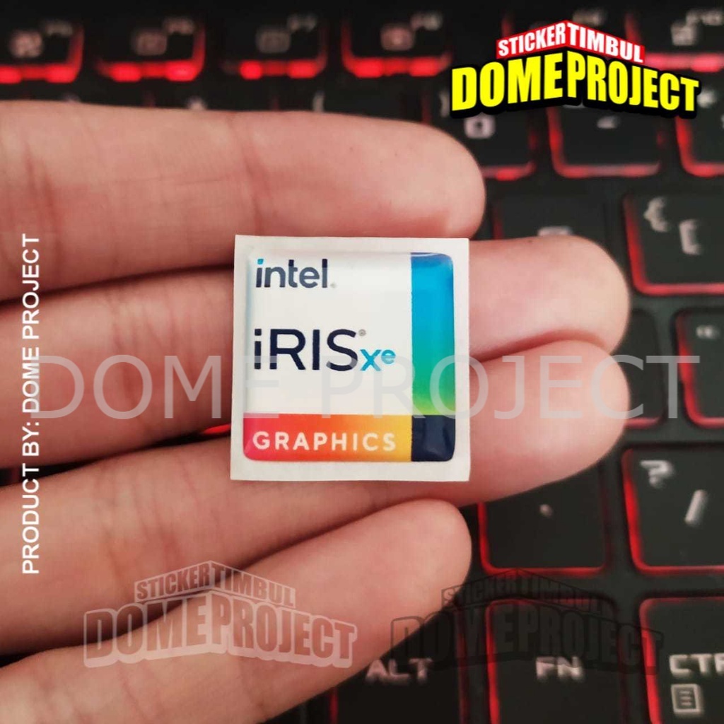 INTEL IRIS STIKER TIMBUL LENTUR STIKER STIKER PC STIKER PROCESSOR