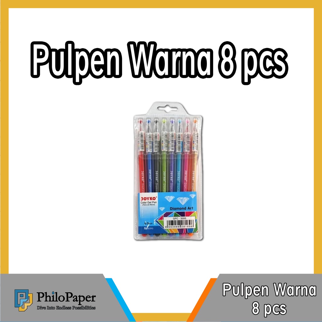 

ATK ~ Pulpen 8 Warna / Pen Colour Warna Warni