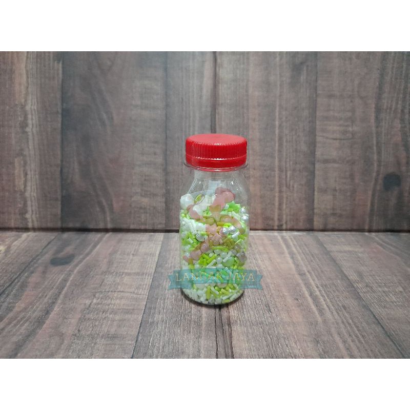 

spikel mix shape hijau silver putih