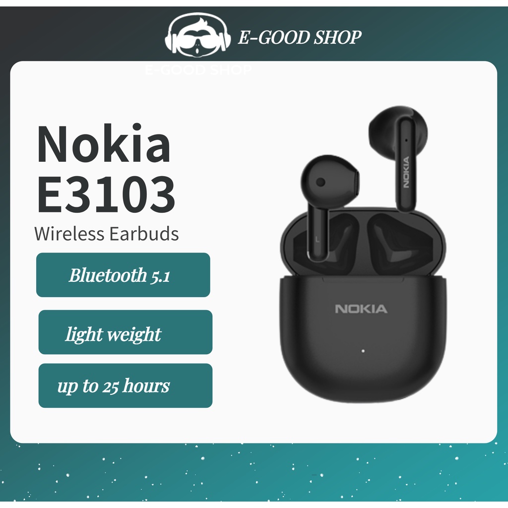 Nokia E3103 ENC Headset Wireless Bluetooth TWS Earphone Wireless True Bluetooth Earbuds