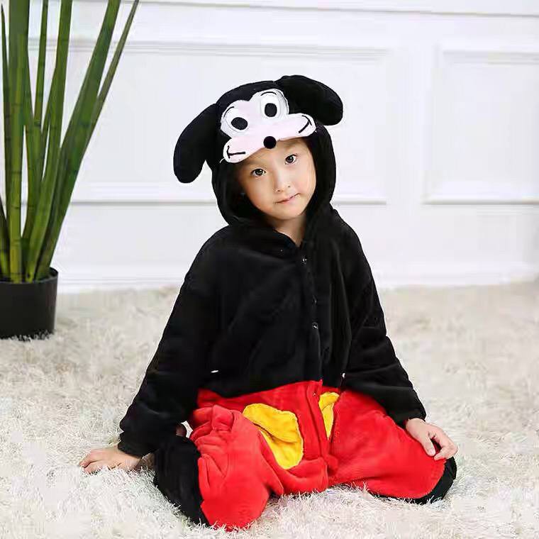 KOSTUM ONESIE MICKEY MOUSE ANAK KIGURUMI PIYAMA