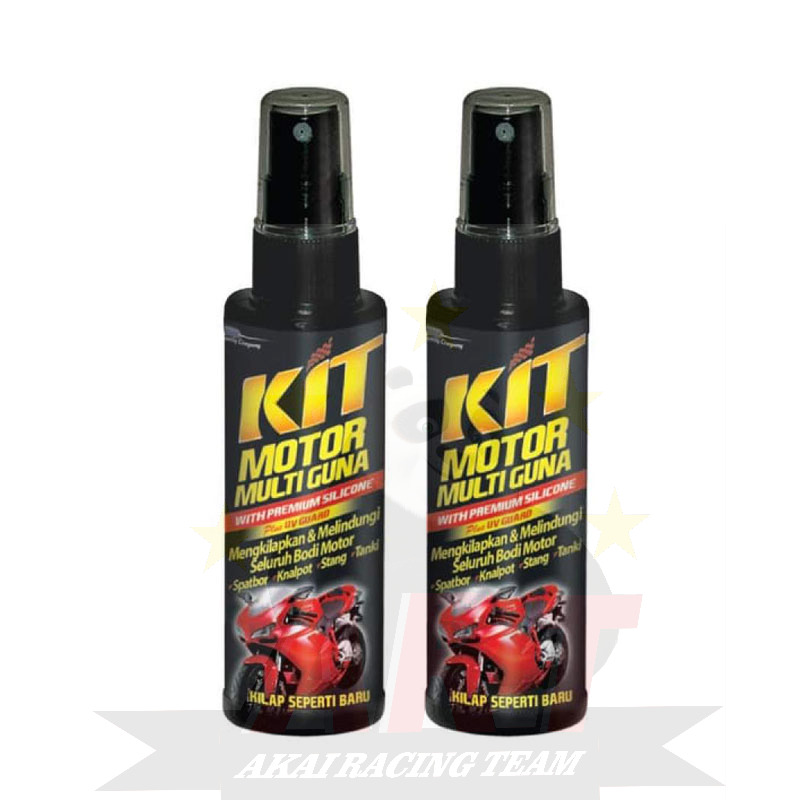 New KIT MOTOR MULTIGUNA SPRAY PUMP SEMPROT MURAH KEMASAN 100 ML MELINDUNGI MENGKILAPKAN BODI MOTOR