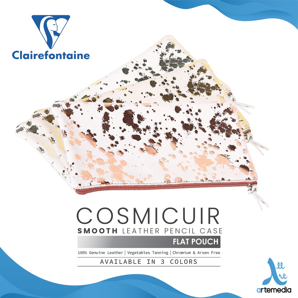 

Clairefontaine Cosmicuir Flat Smooth Leather Pencil Case