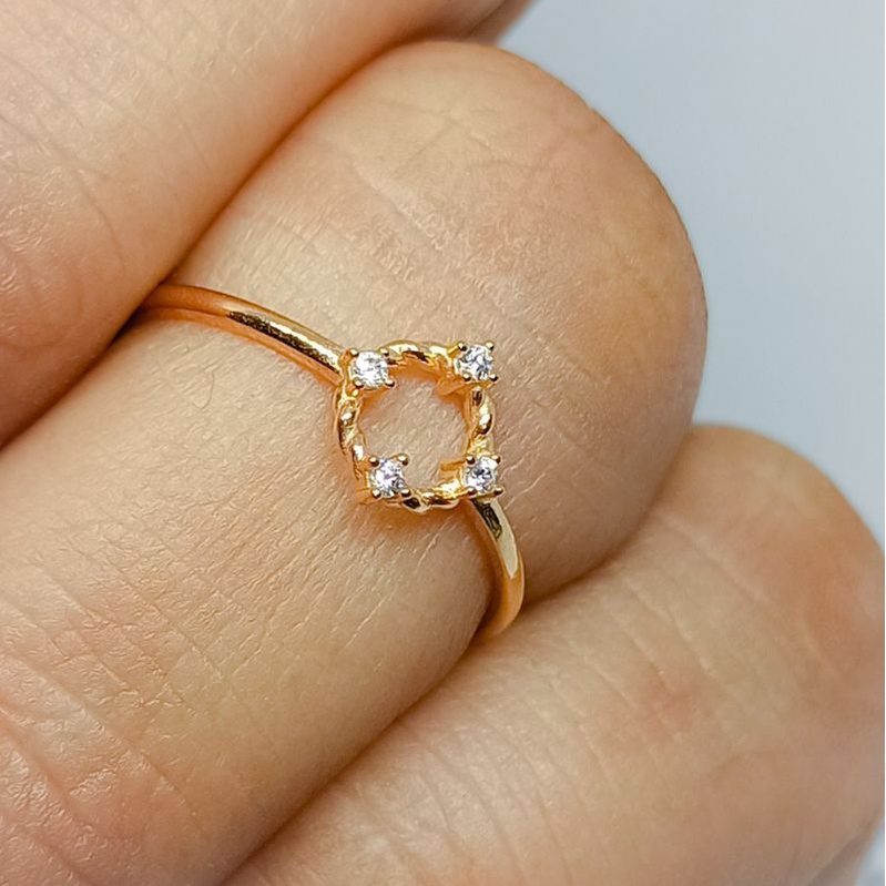 CINCIN BULAT PERMATA EMAS 375%/8K