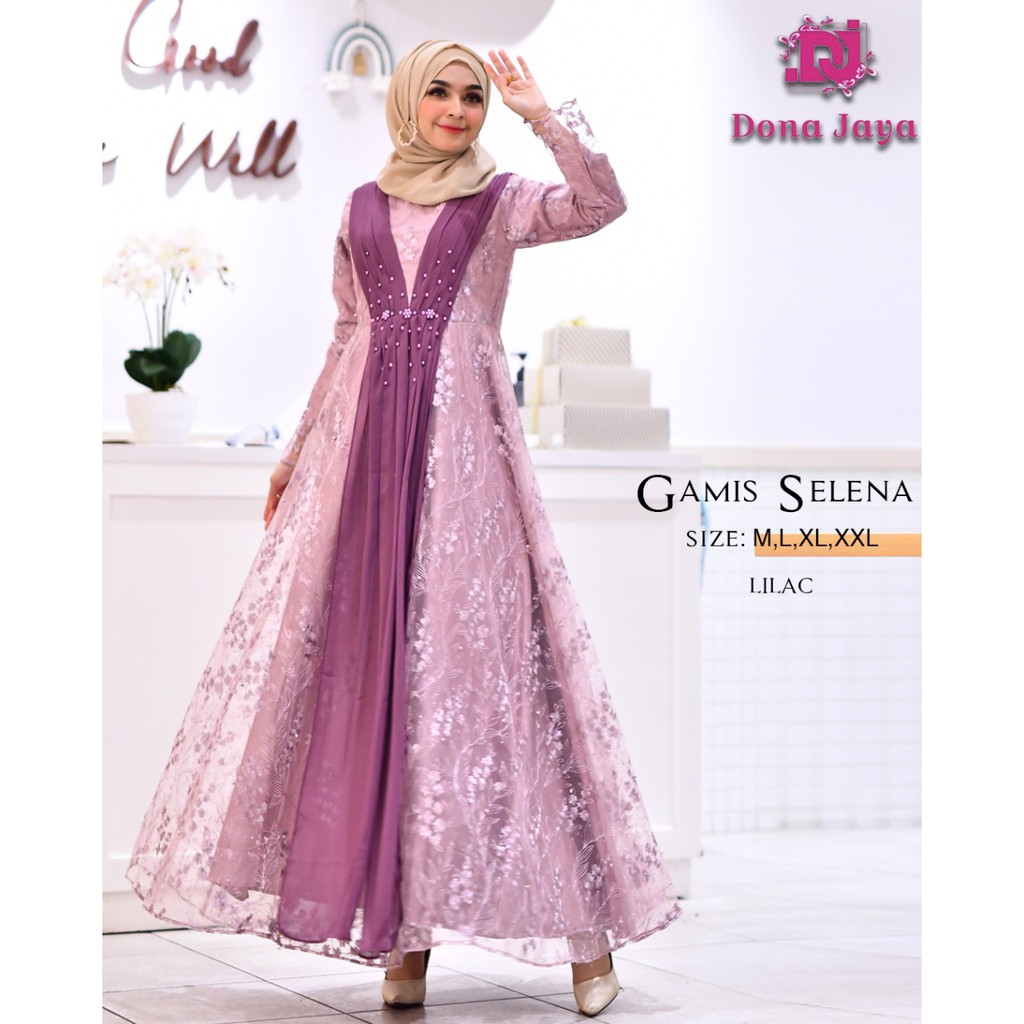 Gamis Sandrina / Gamis Pesta Mewah /Gamis Kebaya Modern Tulle / Kebaya Gamis Pesta / Kebaya Muslimah